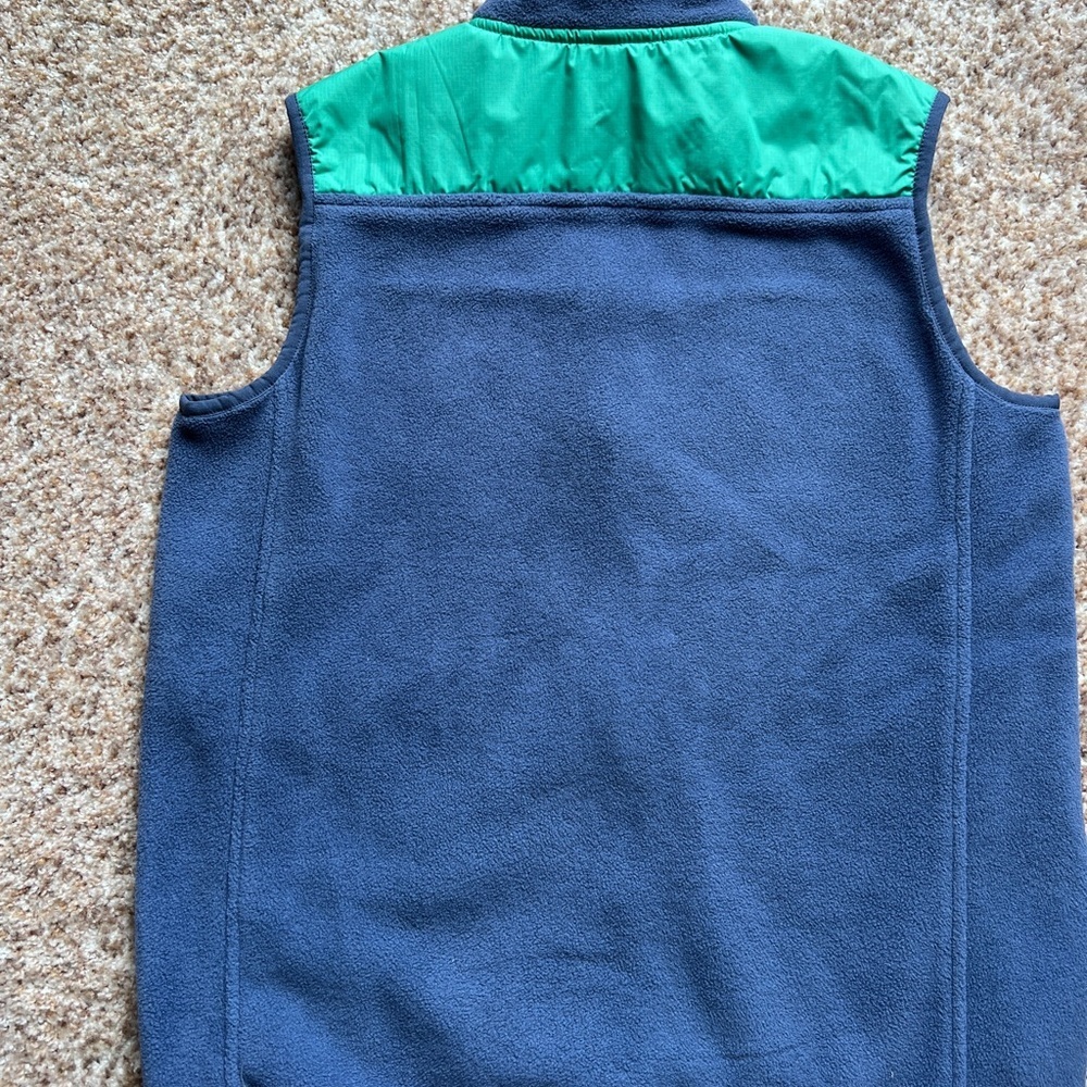 Vineyard Vines Slate Blue Green Fleece Vest Size Youth Large XL 20 - Picture 3 of 3
